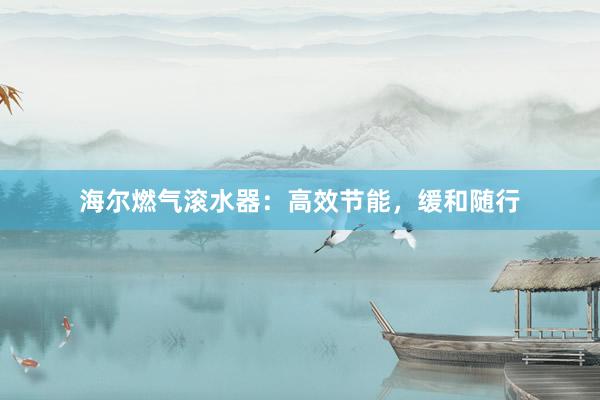 海尔燃气滚水器：高效节能，缓和随行